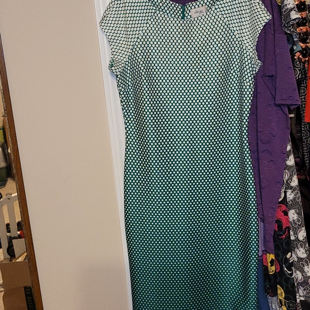 Beautiful green dress necklace.